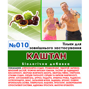 Настоянка кінського каштану (розтирання)